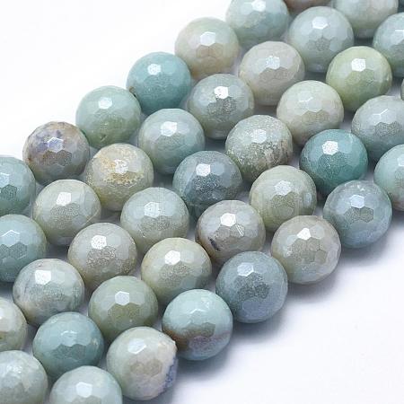Natural Amazonite Beads Strands G-O164-02-10mm-1