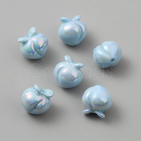 UV Plating Opaque Acrylic Beads OACR-A039-01E-1