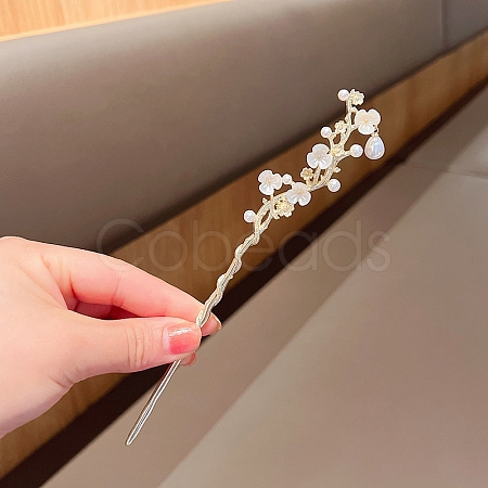 Imitation Pearl Hair Sticks PW-WGB9059-01-1