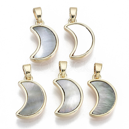 Natural Black Lip Shell Pendants KK-R112-005-NF-1