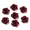 Aluminum Beads, Oxidation, Rose, Dark Red, 15x15x9mm, Hole: 1.4mm