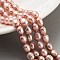 Natural Cultured Freshwater Pearl Beads Strands, Two Sides Polished, Grade 6A, Light Salmon, 6~7mm, Hole: 0.6mm, about 23pcs/strand, 6.69''(17cm)