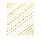 3D Nail Art Stickers Decals, Gold Stamping, Self-adhesive, for Nail Tips Decorations, Heart Pattern, 90x77mm, Package Size: 95x138mm