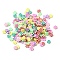 Handmade Polymer Clay Beads, Flat Round, Mixed Color, 5x0.7~1mm, 50000pcs/1000g