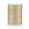 Polyester Metallic Thread, Wheat, 1mm, about 7.65 yards(7m)/roll