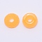 Opaque Resin Linking Rings, Imitation Donut, for DIY Accessories, Orange, 16x5.5mm, Inner Diameter: 5mm