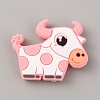 Cow Silicone Beads LS-SIL-WH0010-17A-1