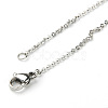 Valentines Gift for Her 2015 316L Surgical Stainless Steel Jewelry Sets SJEW-E024-18C-4