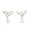 Brass Micro Pave Cubic Zirconia Pendants KK-R219-26S-1