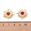 Brass with Enamel Pendants KK-T073-37G-4