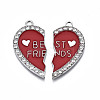Alloy Enamel Split Pendant ENAM-S130-25D-2