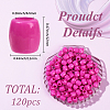 120Pcs Opaque Resin Beads FIND-SC0019-26B-2