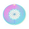 201 Stainless Steel 3D Rotating Hanging Wind Spinner STAS-T064-92-1