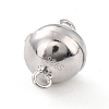 Anti-Tarnish Rhodium Plated 925 Sterling Silver Magnetic Clasps LS-STER-A001-02A-P-2