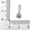 Brass Pave Clear Cubic Zirconia Pendants KK-L238-10P-3
