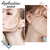 48Pcs 12 Style Spray Painted Iron Stud Earring Findings IFIN-FH0001-69-5