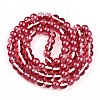 Baking Paint Transparent Glass Beads Strands DGLA-N011-10mm-06-2