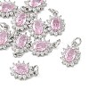 SHEGRACE Brass Micro Pave Cubic Zirconia Pendants XGRQ2O306-446B-P-1