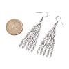 Non-Tarnish 304 Stainless Steel Bar Link Chain Dangel Earrings EJEW-JE05839-02-3
