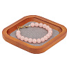 Wood Jewelry Storage Tray with Velvet Mat Inside ODIS-WH0017-081B-1