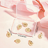 10Pcs 2 Style Rack Plating Brass Cler Cubic Zirconia Pendants KK-BBC0004-60-6