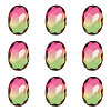 Pointed Back Glass Rhinestone Cabochons RGLA-OC0001-03B-1