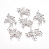 Brass Micro Pave Cubic Zirconia Pendants KK-I660-07P-1