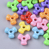 Opaque Acrylic European Large Hole Beads MACR-N008-10-1