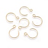 Ion Plating(IP) 304 Stainless Steel Earring Hooks STAS-O119-10G-B-1