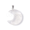 Natural Quartz Crystal Pendants G-Z022-04A-2