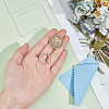 1Pc 925 Sterling Silver Adjustable Design Ring Mounts Fittings with Pearl Seat STER-BC0002-79B-P-3