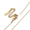 Ion Plating(IP) 304 Stainless Steel Boston Link Chain Necklaces NJEW-G097-06G-2
