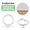 925 Sterling Silver Open Jump Rings STER-DC0001-04-2