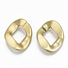 Opaque Spray Painted Acrylic Linking Rings OACR-S021-63A-B01-2