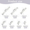 7 Styles Glass Twist Beads EGLA-AR0003-84A-2
