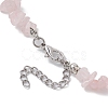 Natural Gemstone Beads Anklets AJEW-AN00583-10-3