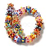Handmade Pumpkin Spot Lampwork Beads LAMP-P064-02B-1