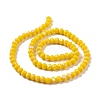 Electroplate Opaque Solid Color Glass Beads Strands EGLA-A044-P2mm-L04-2