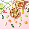 9Pcs 9 Styles Opaque Resin Cabochons RESI-CJC0012-44-5