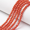 Opaque Solid Color Glass Beads Strands X1-EGLA-A034-P4mm-D03-1