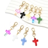 9Pcs Glass Pendant Decorations HJEW-YW00331-2