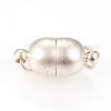 Brass Magnetic Clasps with Loops KK-K176-09S-2