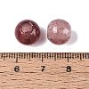 Natural Strawberry Quartz European Beads G-Q607-02F-3