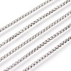 Tarnish Resistant 304 Stainless Steel Box Chains CHS-L017-07D-1