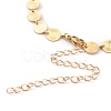 Brass Flat Round Link Chain Necklaces NJEW-JN03361-3