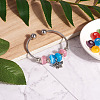 50Pcs 10 Colors Cat Eye European Beads G-CW0001-02-7