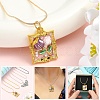 10Pcs 5 Colors 1.2MM Brass Round Snake Chain Necklace Making MAK-YW0001-26-5