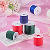 6Rolls 6 Colors Nylon Braided Cord NWIR-TA0001-46C-5