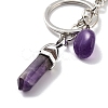 Natural Amethyst Keychain KEYC-M022-05A-3