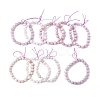 Natural Kunzite Round Beads Stretch Bracelets for Women Men BJEW-A149-01-4